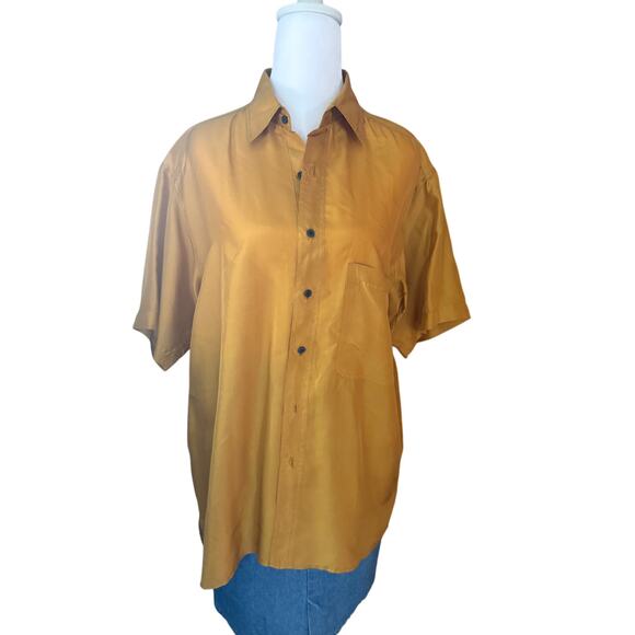 Bogari Vintage 100% Silk Shirt Size Small Unisex - Picture 1 of 7